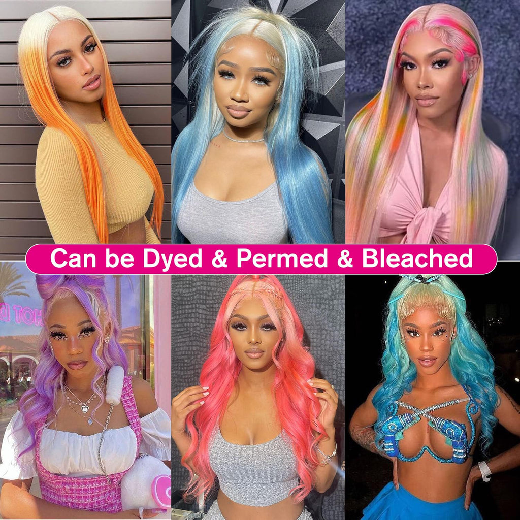 straight blond 360lace wig