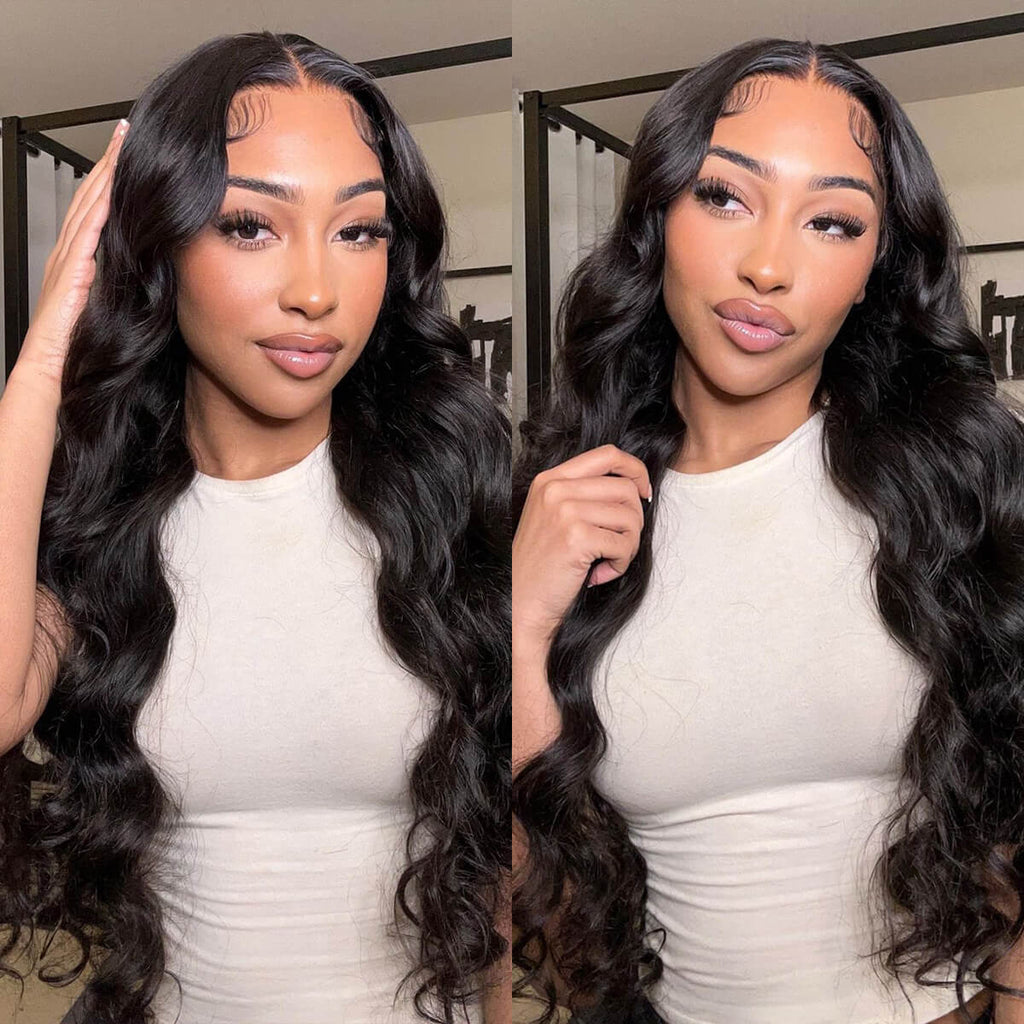 Vanlov Hair-HD Transprent Lace Wig Body Wave Wear and Go Glueless Wig Pre Cut Lace Closure Wigs with Baby Hair Beginner Friendly