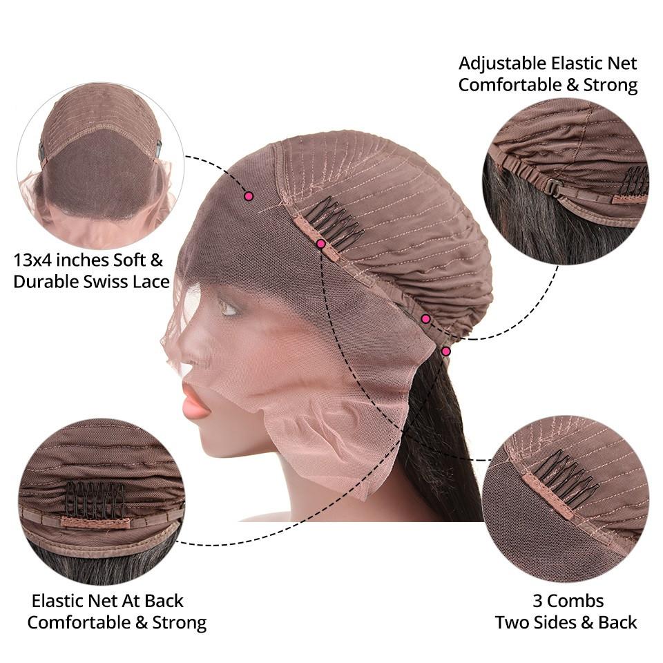 Vanlov Hair-Vanlov 150% Density Loose Wave Lace Front Wig Virgin Human Hair 150% Thickening Type