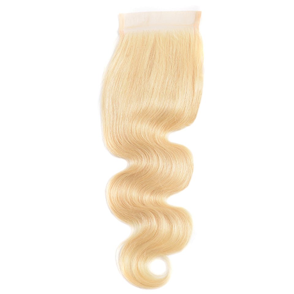 Vanlov Hair-Vanlov Hair Body Wave 613 Blonde 4X4 Closure Virgin Hair Free Part