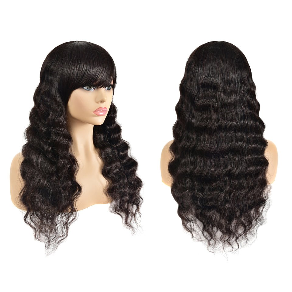 Vanlov Hair-Vanlov Hair Loose Deep Machine Wigs 150% Density For Women Glueless Human Virgin Hair Wig