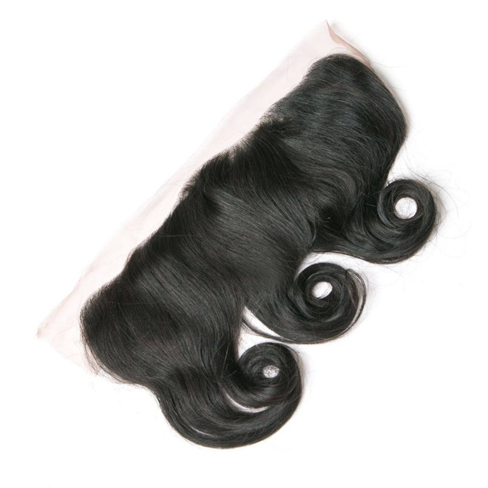 Vanlov Hair-Vanlov Hair Loose Wave 13X4 Lace Frontal Pre Plucked 100% Human Virgin Hair