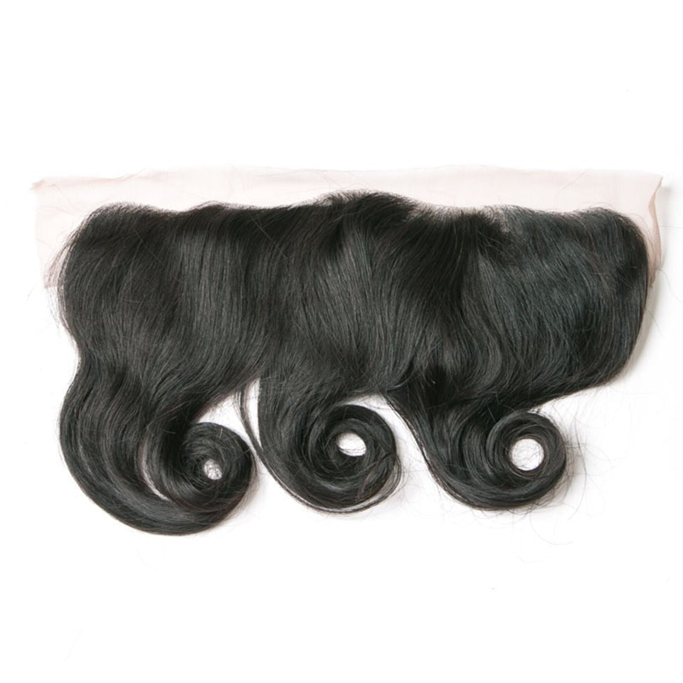 Vanlov Hair-Vanlov Hair Loose Wave 13X4 Lace Frontal Pre Plucked 100% Human Virgin Hair