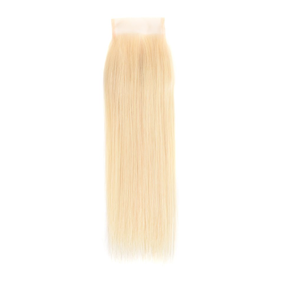 Vanlov Hair-Vanlov Hair Straight 613 Blonde 4X4 Closure Virgin Human Hair