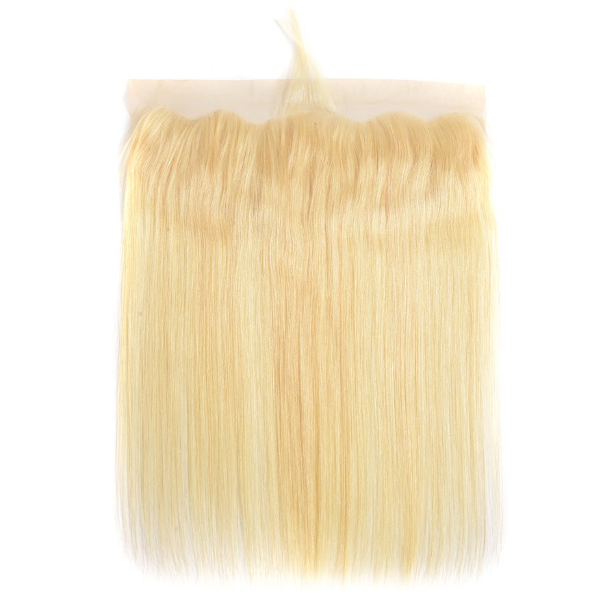 Vanlov Hair-Vanlov Hair Virgin Human Hair Straight 13X4 Lace Frontal Blonde Hair
