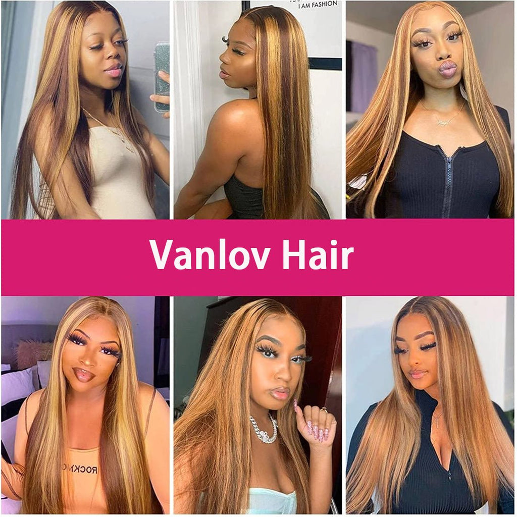 Vanlov Hair-Vanlov Hair Virgin Human Hair Straight 3 Bundles Human Hair Extensions p4/27