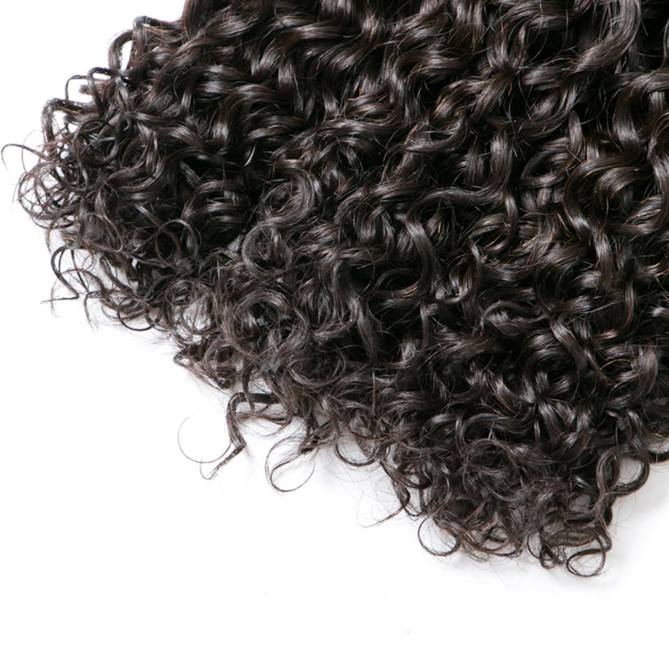 Vanlov Hair-Vanlov Hair Water Wave 3 Bundles 300g Natural Black Virgin Human Hair