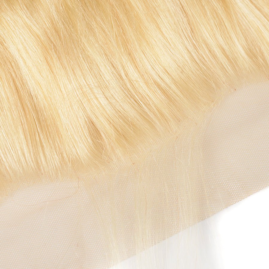 Vanlov Hair-Vanlov Human Virgin Hair Body Wave 13X4 Lace Frontal Blonde Hair