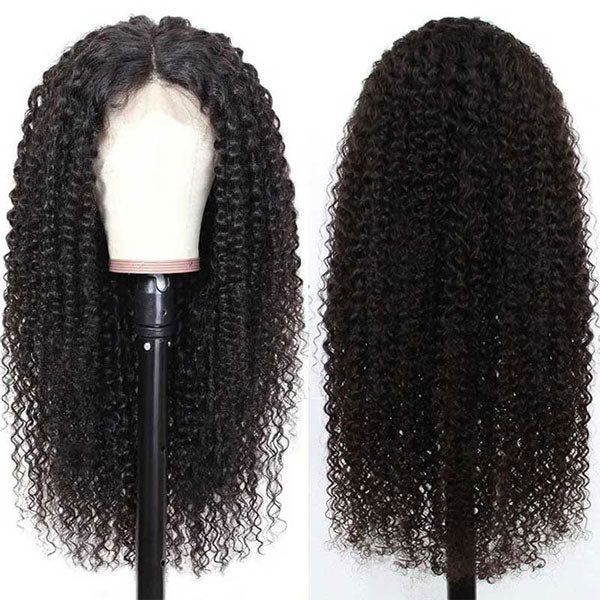 Vanlov Hair-Vanlov Kinky Curly Lace Front wigs for Black Women HD Lace Frontal Wig