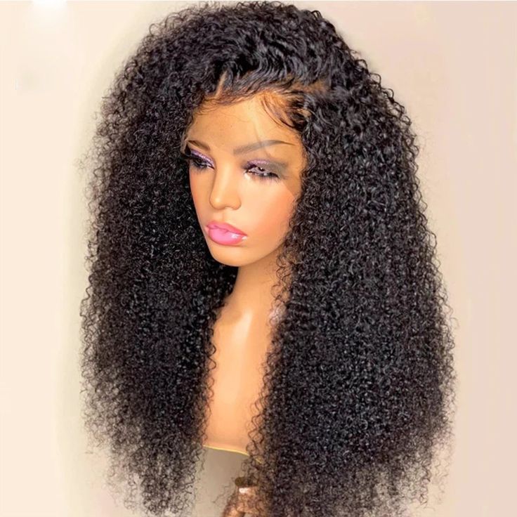 Vanlov Hair-Vanlov Kinky Curly Lace Front Wigs Human Hair HD Lace Wig 100% Human Hair