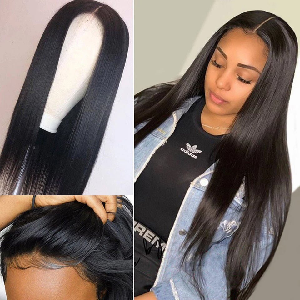 Vanlov Hair-Vanlov Straight Hair 13X4/13x6 Lace Front Wig 150%-250% Density 10-40 inch Virgin Human Hair Wigs