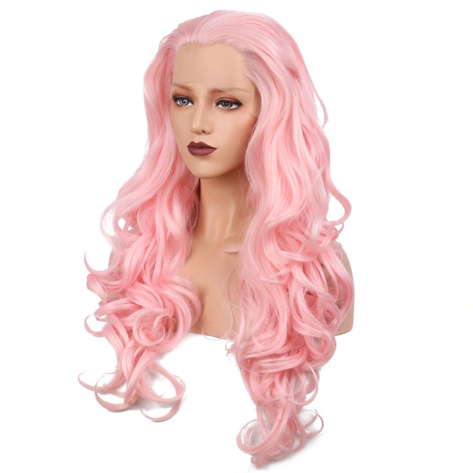 Vanlov Hair-Vanlov Virgin Human Hair Wigs Pink Color Hair Body Wave 13X4/13x6 Lace Front Wig