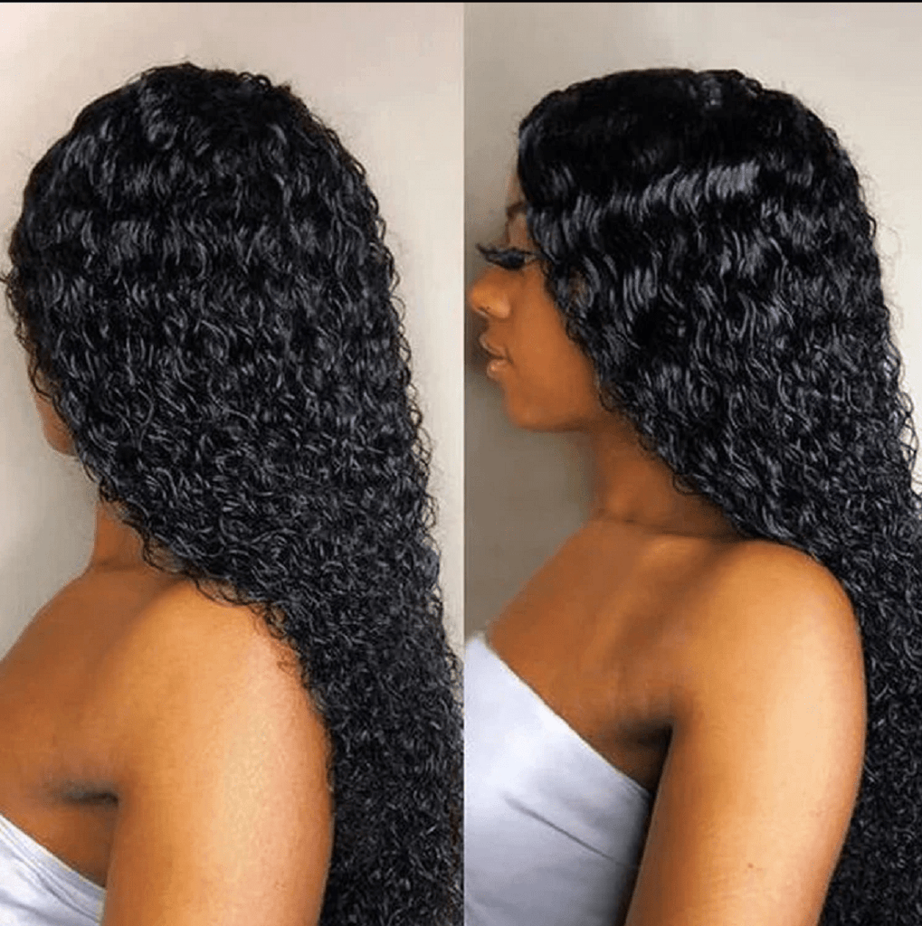 Vanlov Hair-Wear and Go Glueless Wigs Kinky Curly HD Transparent Lace with Natural HairLine